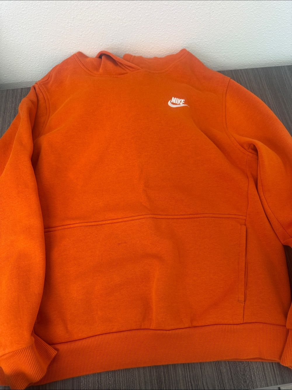 Kids Nike burnt Orange Hoodie